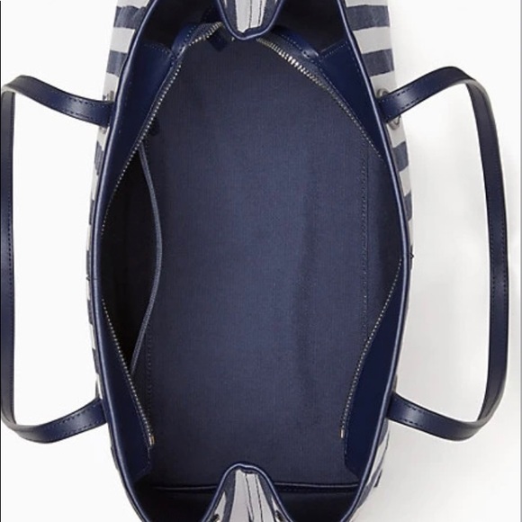 Authentic Kate Spade logo leather/Canvas zip tote - Picture 16 of 16